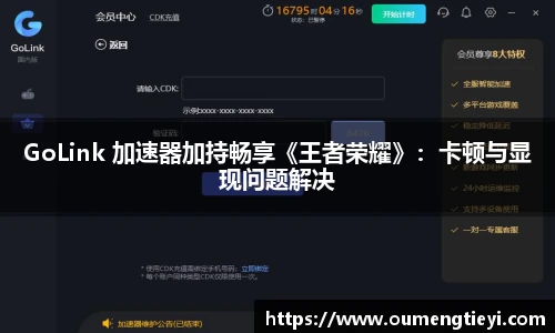 GoLink 加速器加持畅享《王者荣耀》：卡顿与显现问题解决